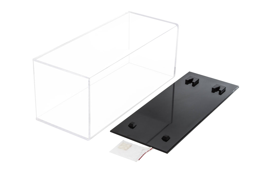 Acrylic Display Case with Black Back and Wall Mount 5.5 x 5.5 x 13.25 H2550