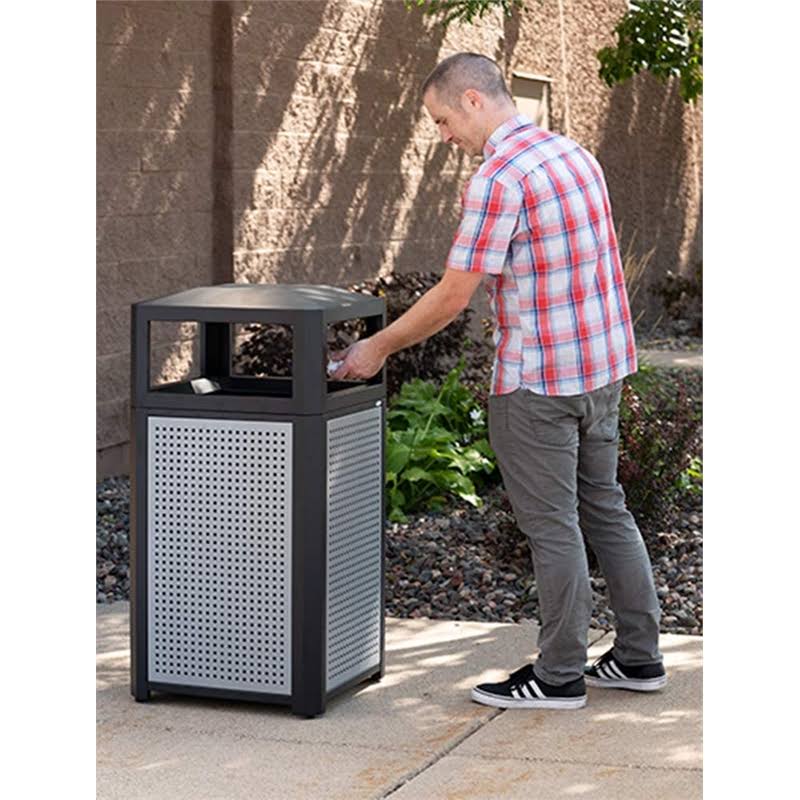 38 Gallon Steel Waste Container U436