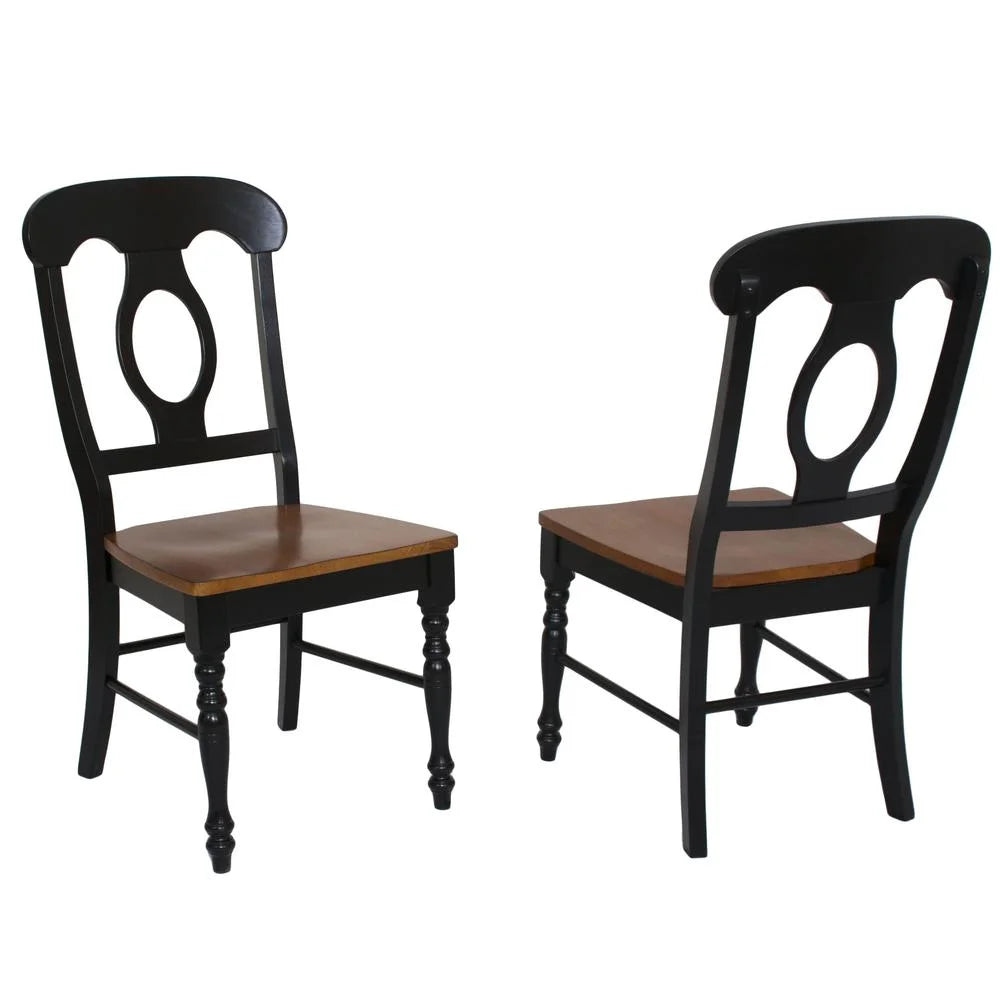 Black Cherry Wood Dining Chair (Set of 2) S2298