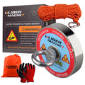 Magnet Fishing Kit 1200LB Dia.3.81in Neodymium Magnet N52 with 20 Meters Rope C1960