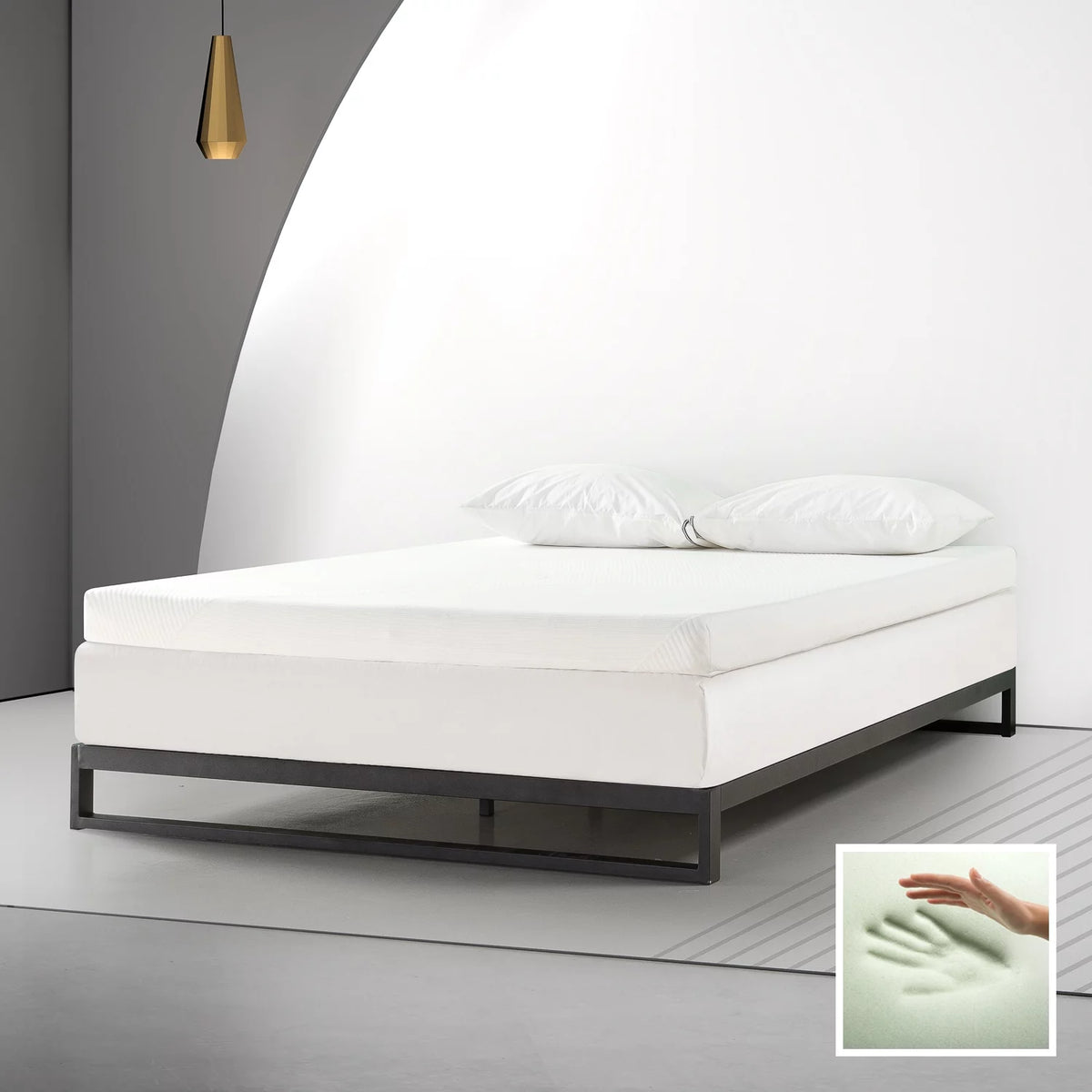Queen Memory Foam Mattress Topper H5712