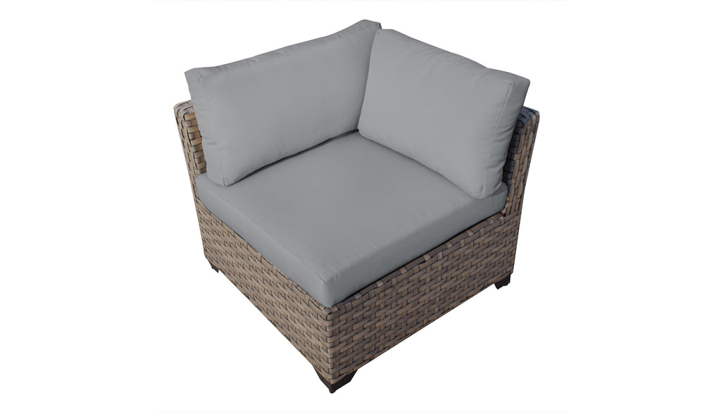 5 Piece Wicker Patio Conversation Set with Club Chair and Cushion Covers E14095