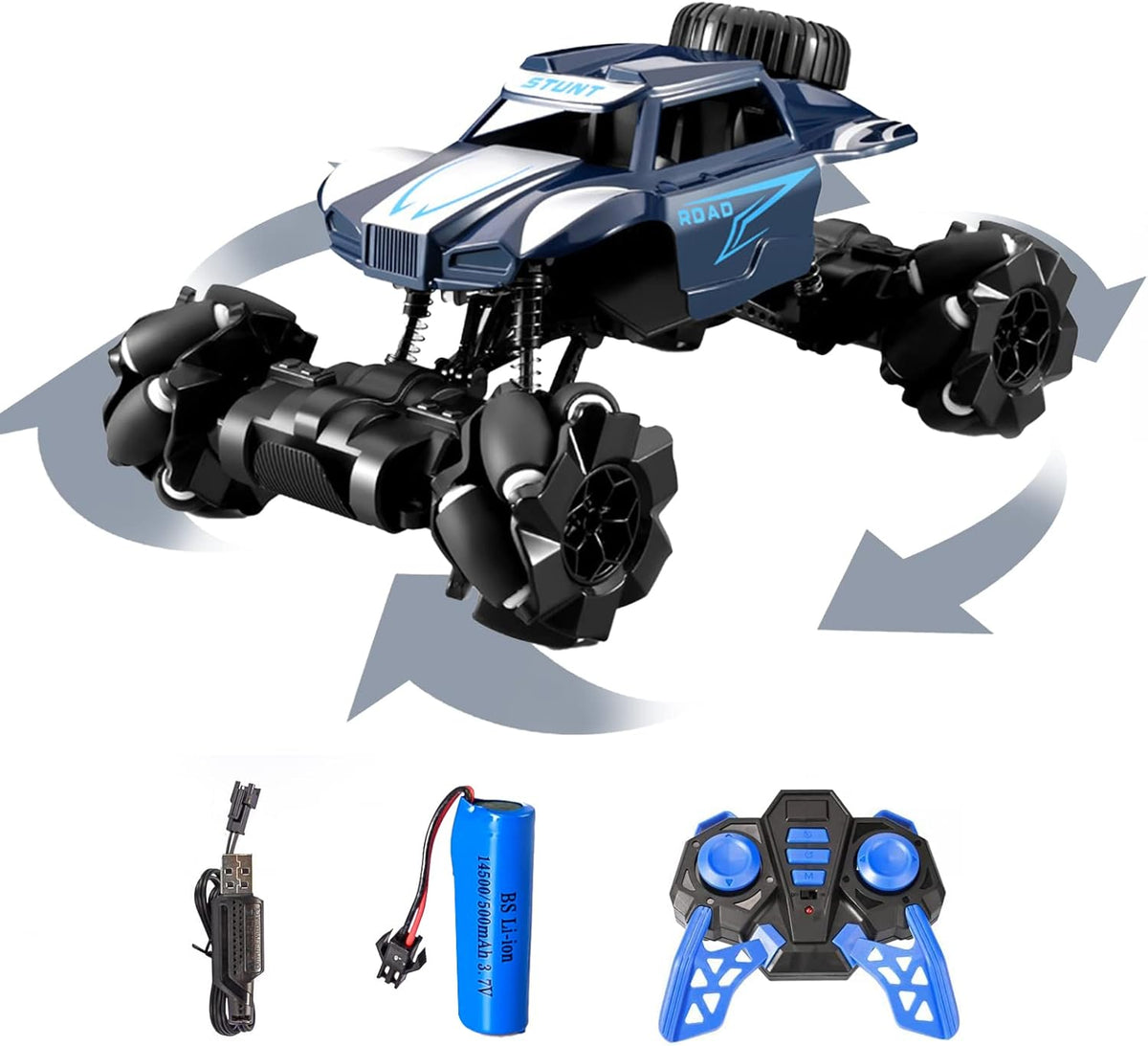 360 Degrees Four-Wheel Drive RC Car, 30KM/H, 500 mAh, 1:16 Scale S47083