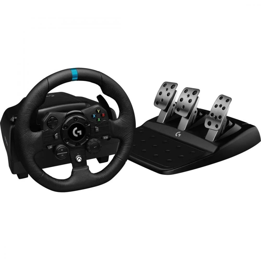 Gaming Steering Wheel - USB - PC, PlayStation, Xbox - Black V8424