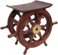 Nautical Decor Ship Wheel Table I5270