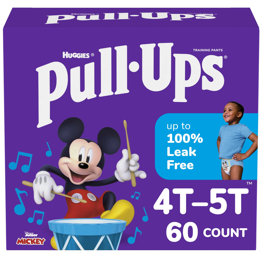Boys' Potty Training Pants, 4T-5T (38-50 lbs), 60 Count E26564