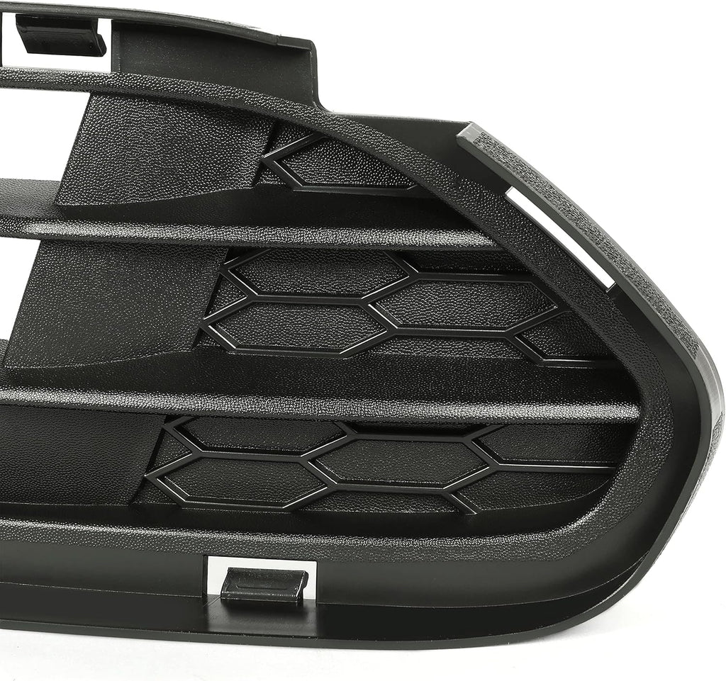 Black Front Bumper Cover Grille Molding Pack of 2 R61236