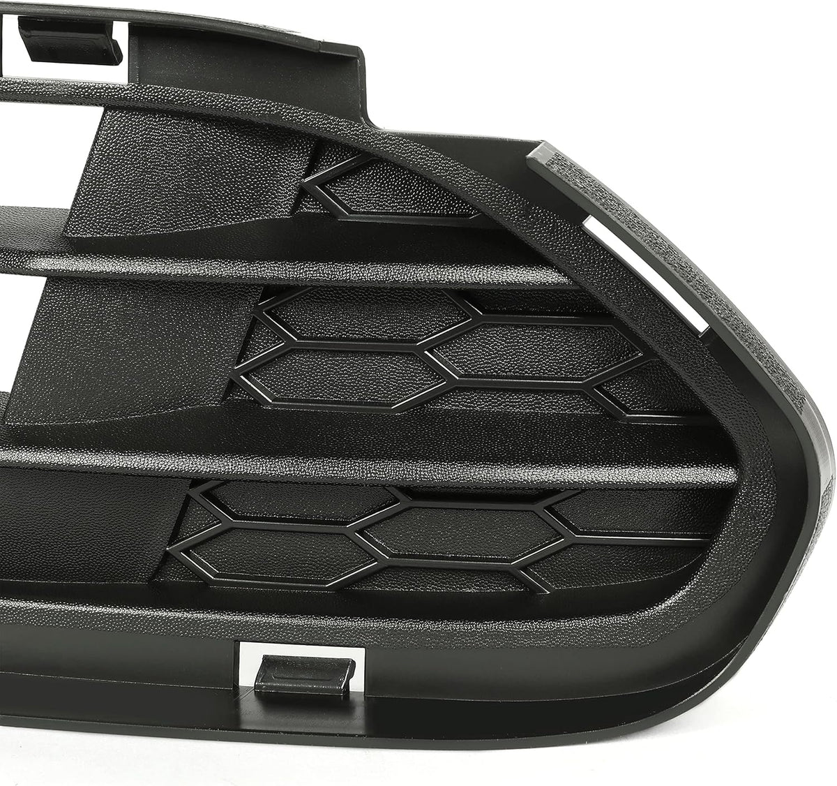 Black Front Bumper Cover Grille Molding Pack of 2 R61236