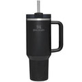 40 oz Black Stainless Steel Insulated Tumbler with Lid and Straw Y9709