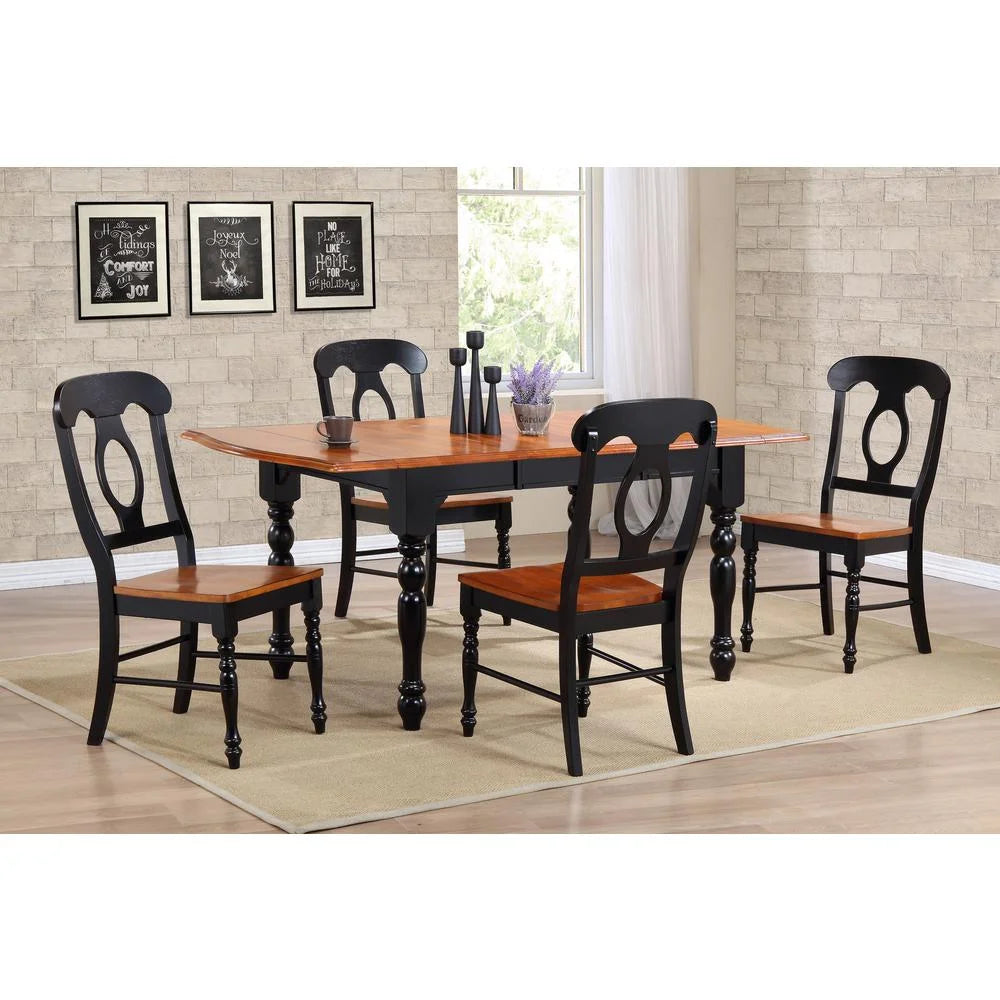 Black Cherry Wood Dining Chair (Set of 2) S2298