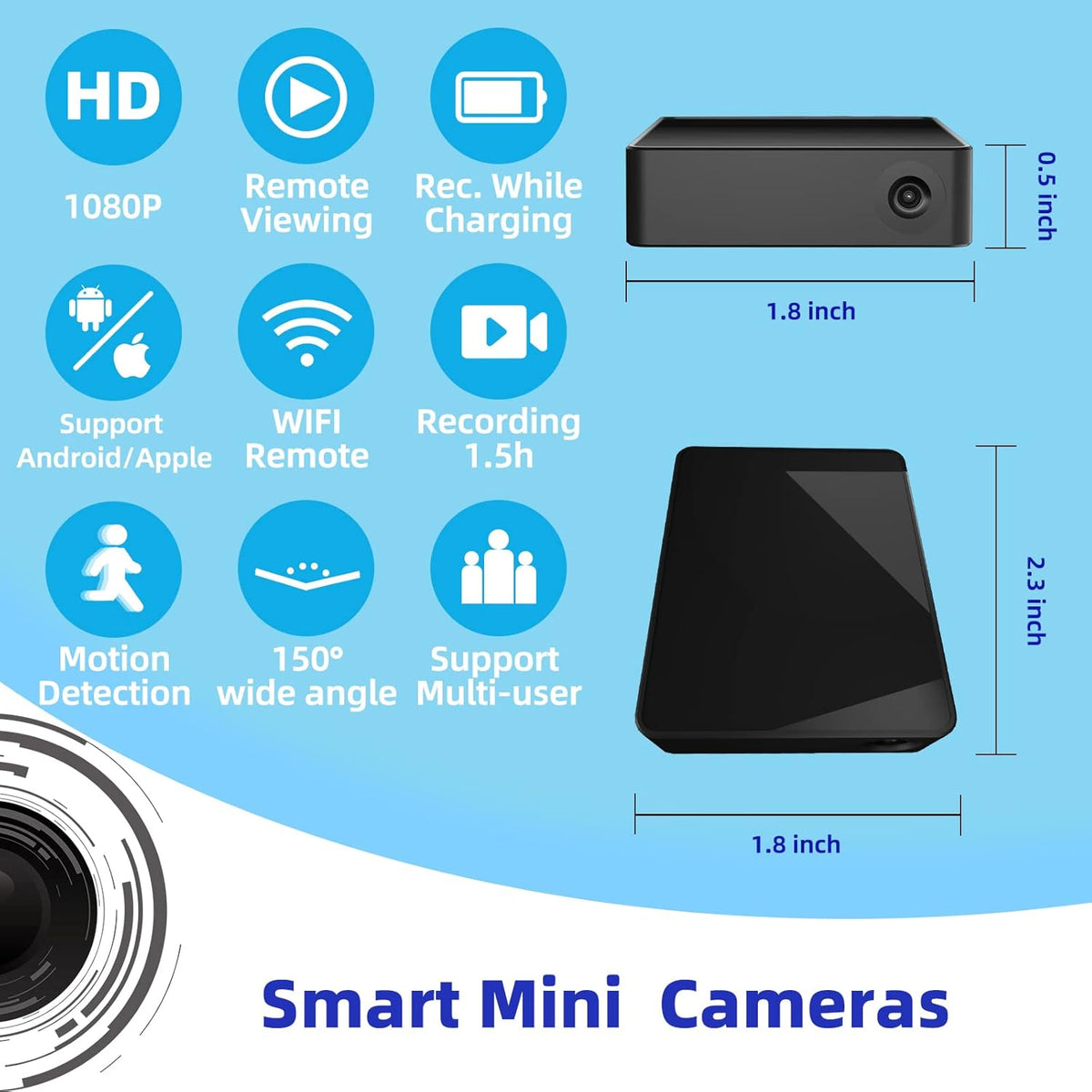 Mini WiFi Security Camera 1080P with Motion Detection P61037