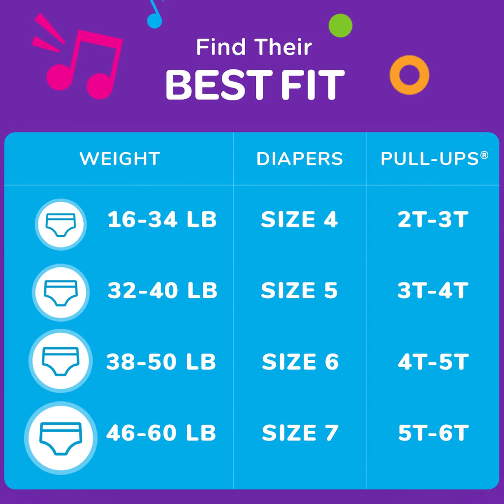 Boys' Potty Training Pants, 4T-5T (38-50 lbs), 60 Count E26564
