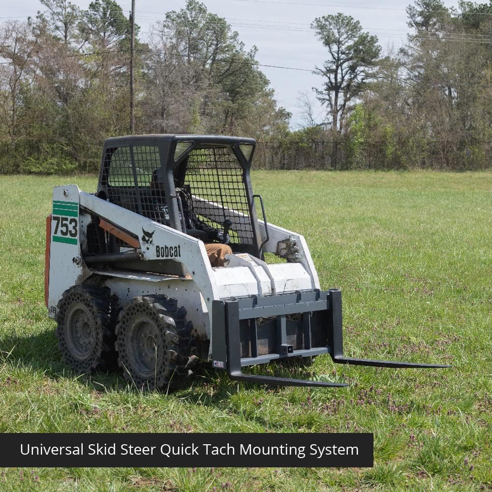 42" Pallet Fork & Trailer Hitch Skid Steer Attachment F144