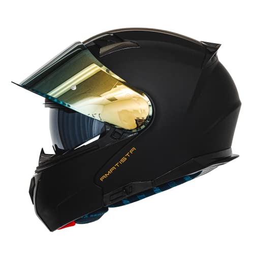 Matte Black Modular Motorcycle Helmet E56569