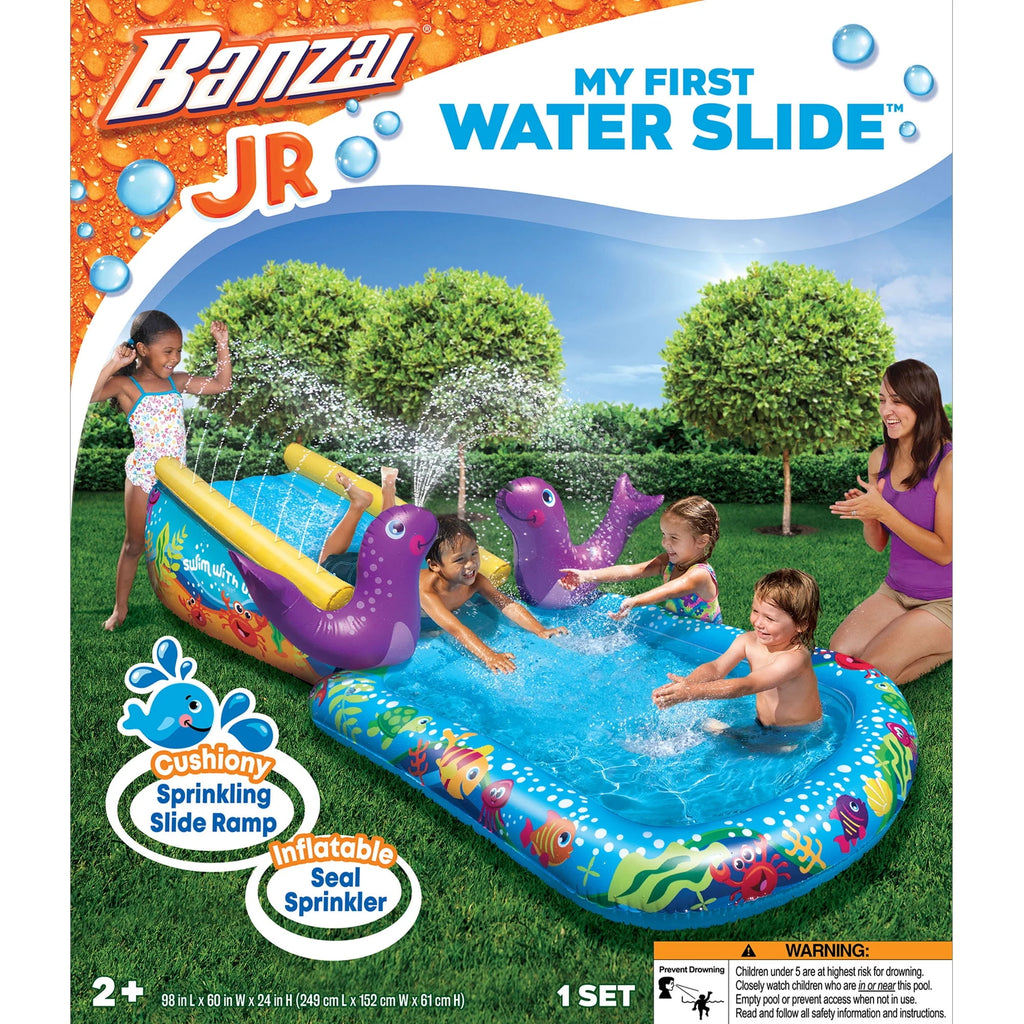 Inflatable Water Slide & Splash Pool with Sprinkler P860552