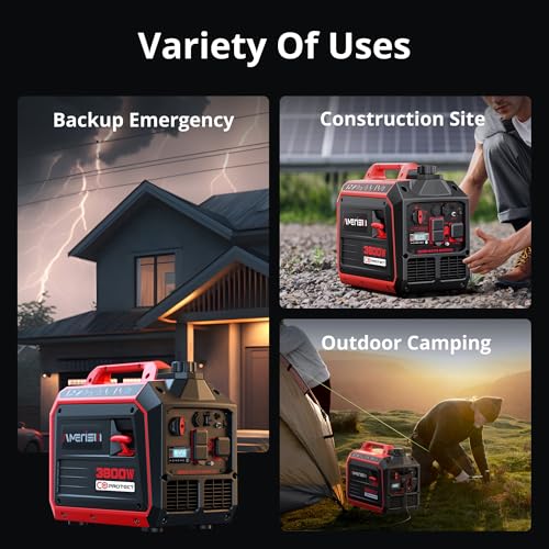 2500-Watt Gas Powered Portable Inverter Generator with CO Sensor C8178