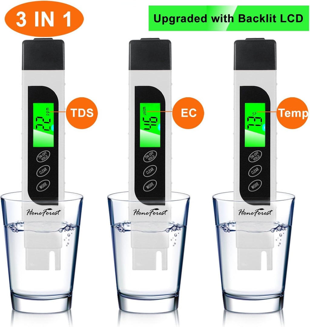 TDS Meter EC Meter Temperature Meter 3 in 1 0-9990ppm X1534