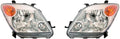 Headlight Assembly Pair with Bulbs Z1254