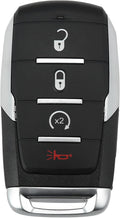 Replacement Keyless Entry Remote Car Key Fob 4 Buttons with Door Key Y9695