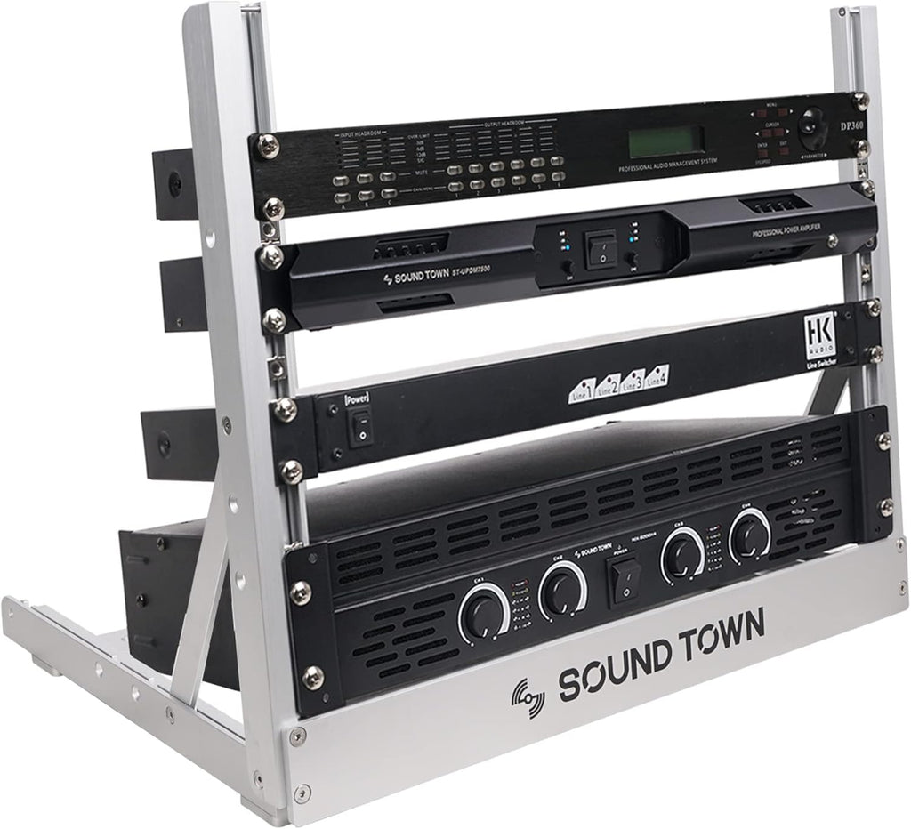 8U Aluminum 2-Post Desktop Open-Frame Rack N75050