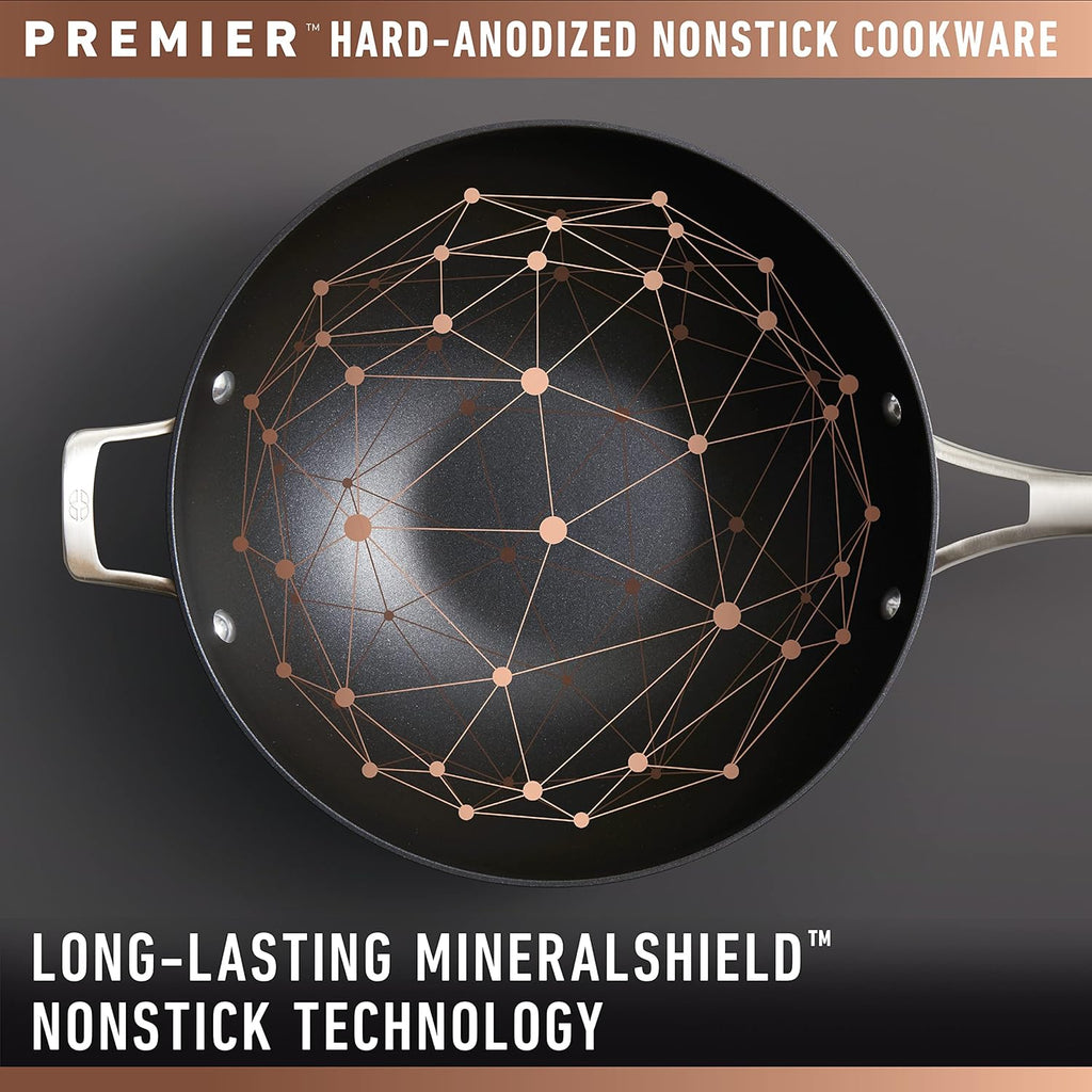12-Inch Hard-Anodized Nonstick Frying Pan with Lid K945133