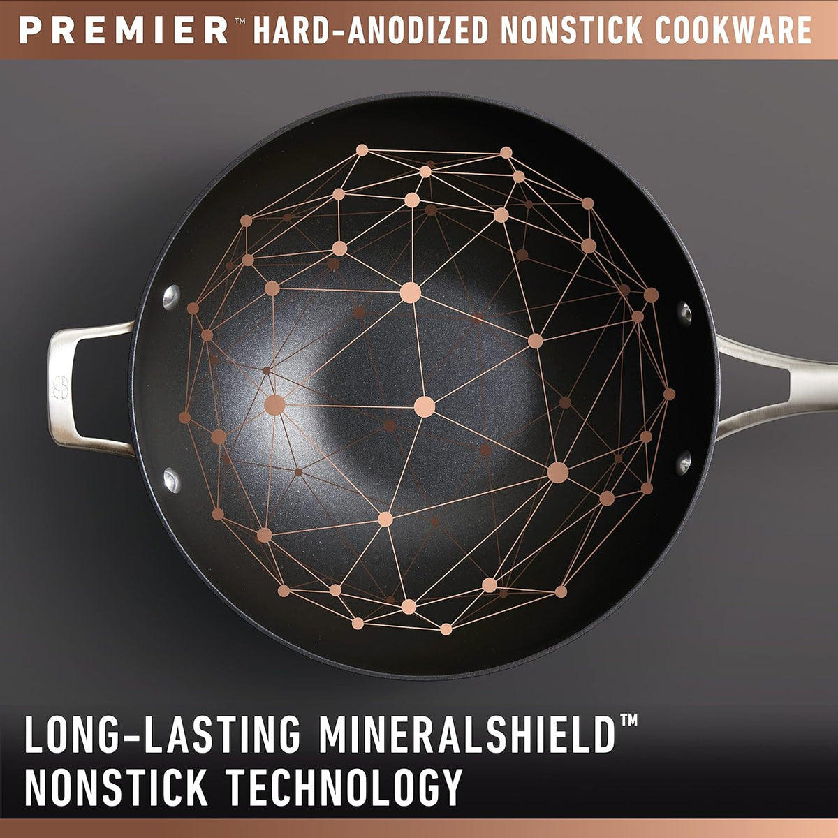 12-Inch Hard-Anodized Nonstick Frying Pan with Lid K945133