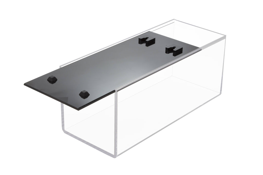 Acrylic Display Case with Black Back and Wall Mount 5.5 x 5.5 x 13.25 H2550