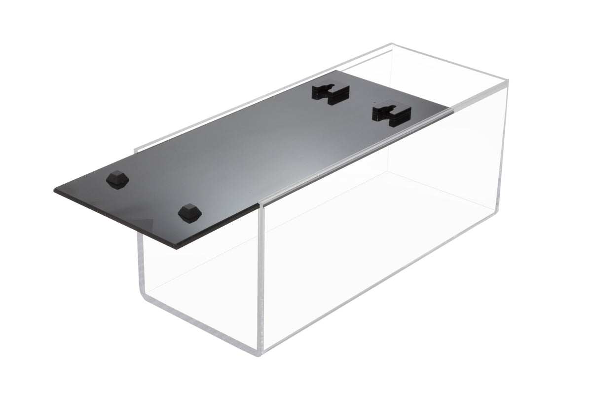 Acrylic Display Case with Black Back and Wall Mount 5.5 x 5.5 x 13.25 H2550