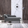 Velvet Chaise Lounge with Hidden Storage S7216