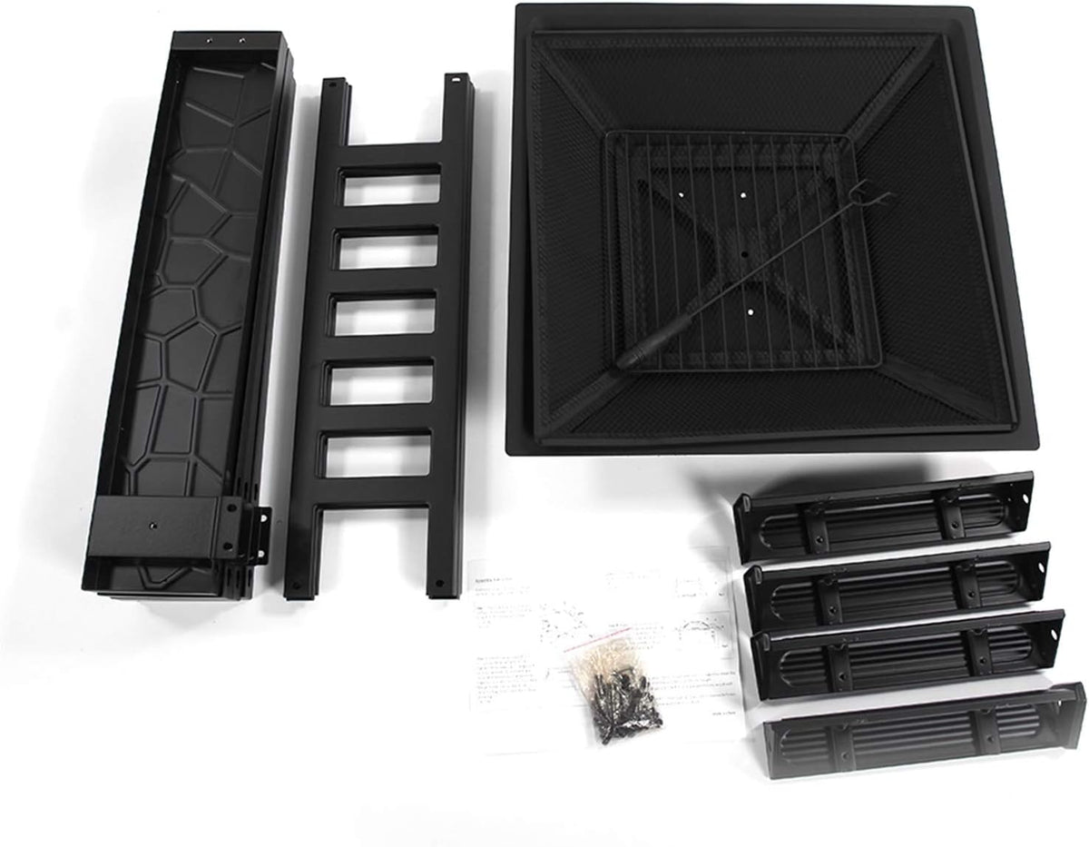 32 Wood Fire Pit with Spark Screen Cover J19836