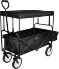 Heavy Duty Folding Portable Hand Cart with Canopy and 8'' Wheels Y804440