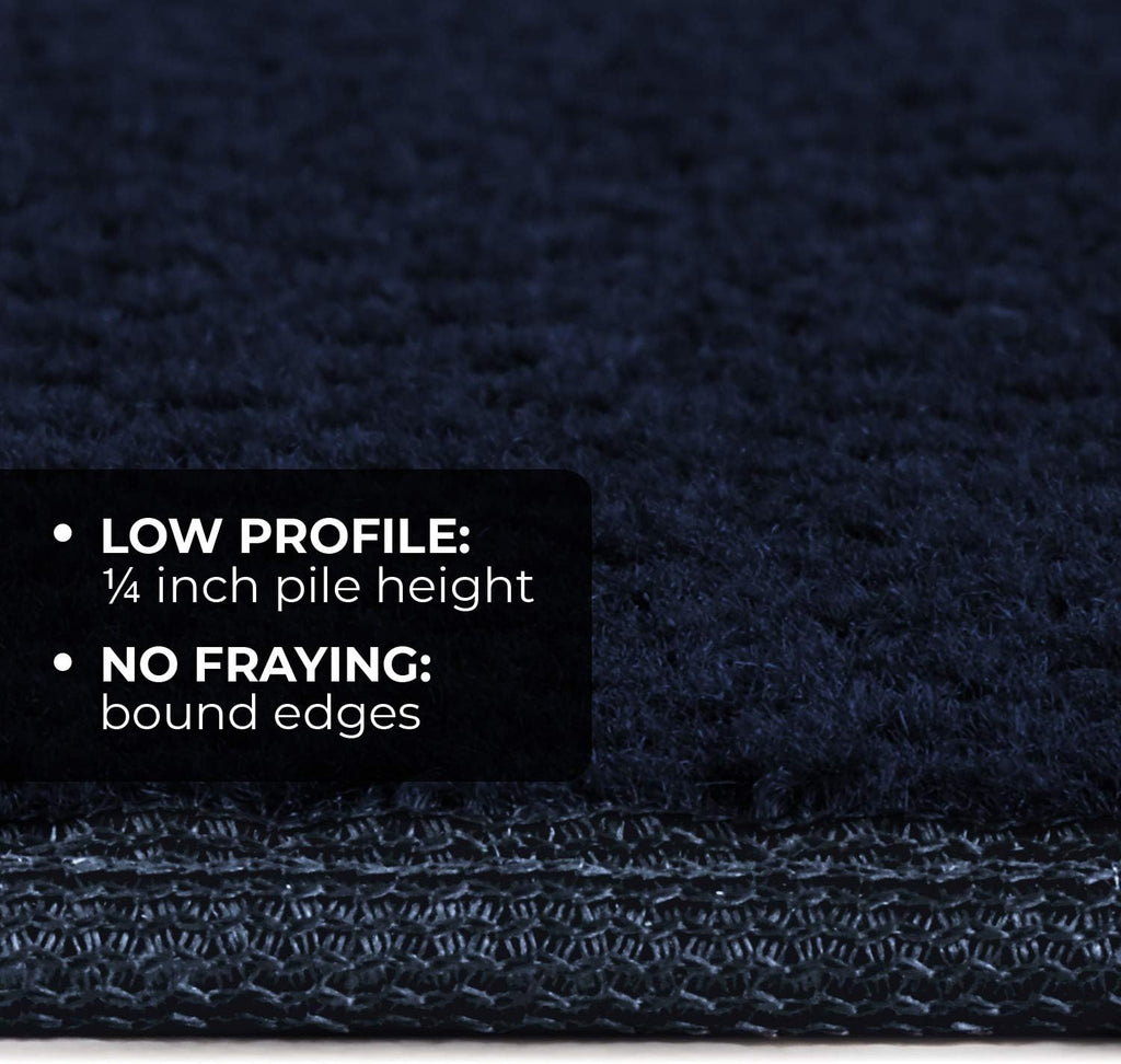 Skid-Resistant Carpet Runner Navy Blue 12 Feet x 27 Inches H99218