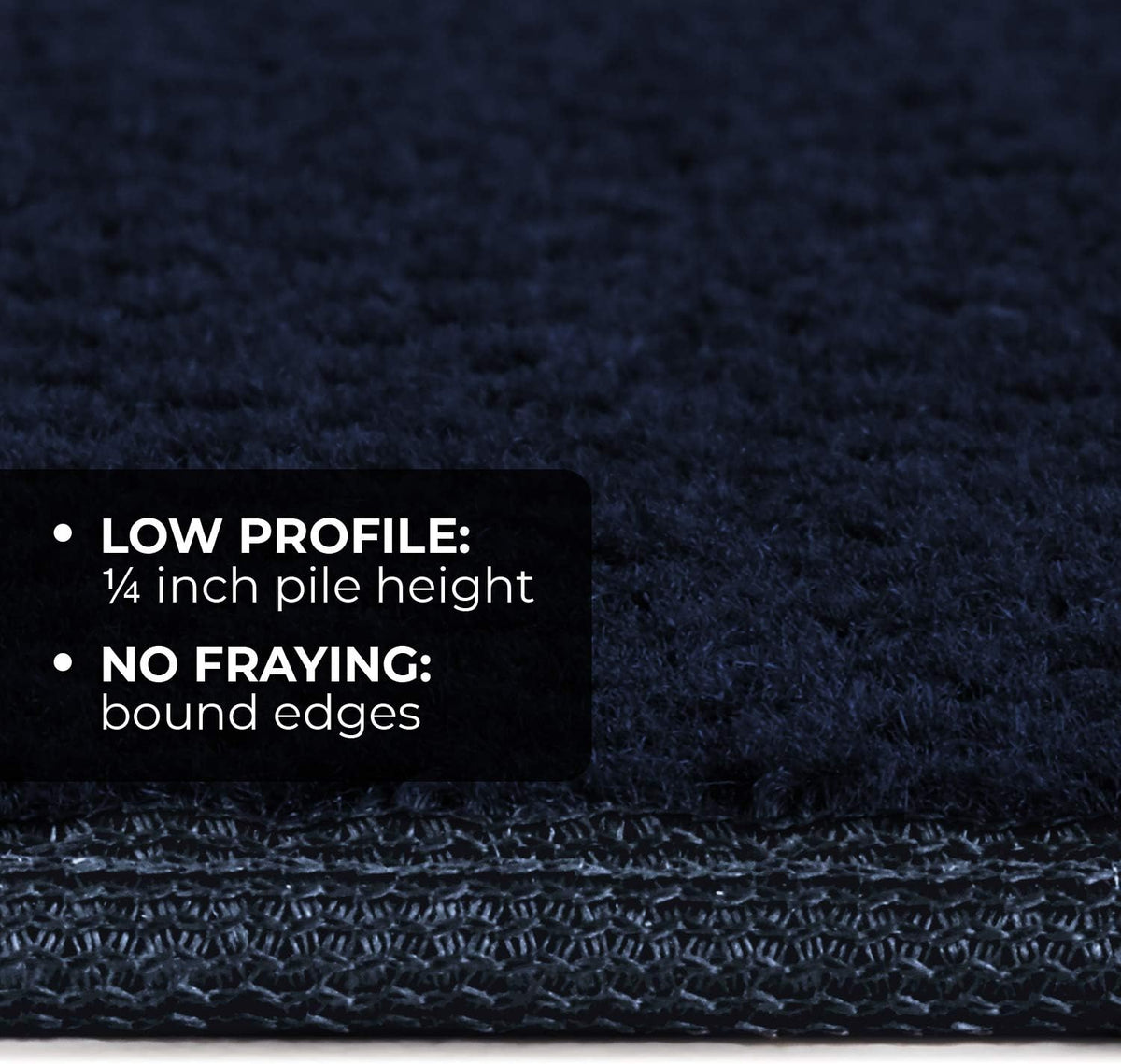 Skid-Resistant Carpet Runner Navy Blue 12 Feet x 27 Inches H99218