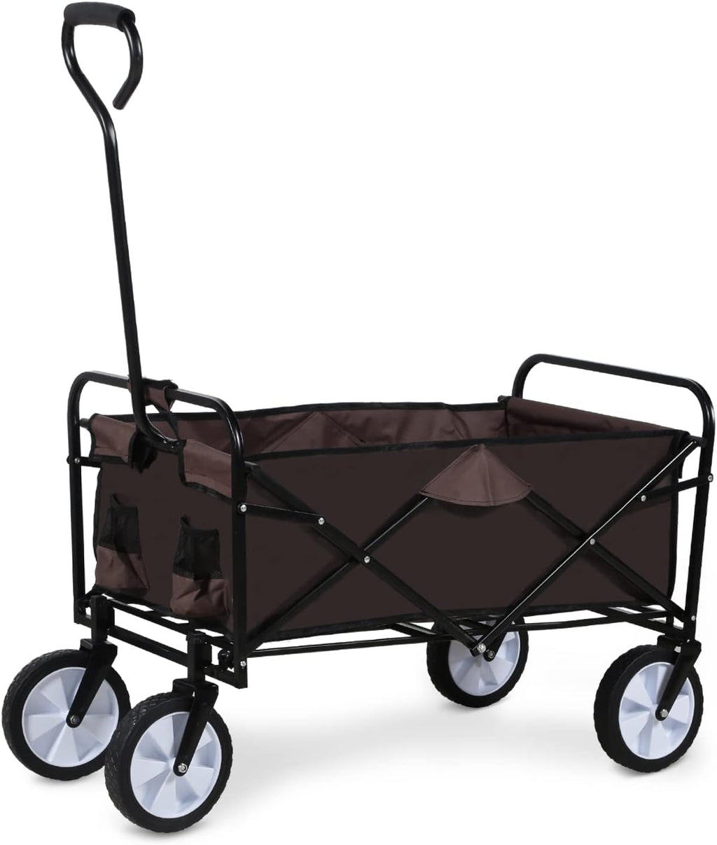 Heavy Duty Folding Portable Hand Cart with Canopy and 8'' Wheels Y804440