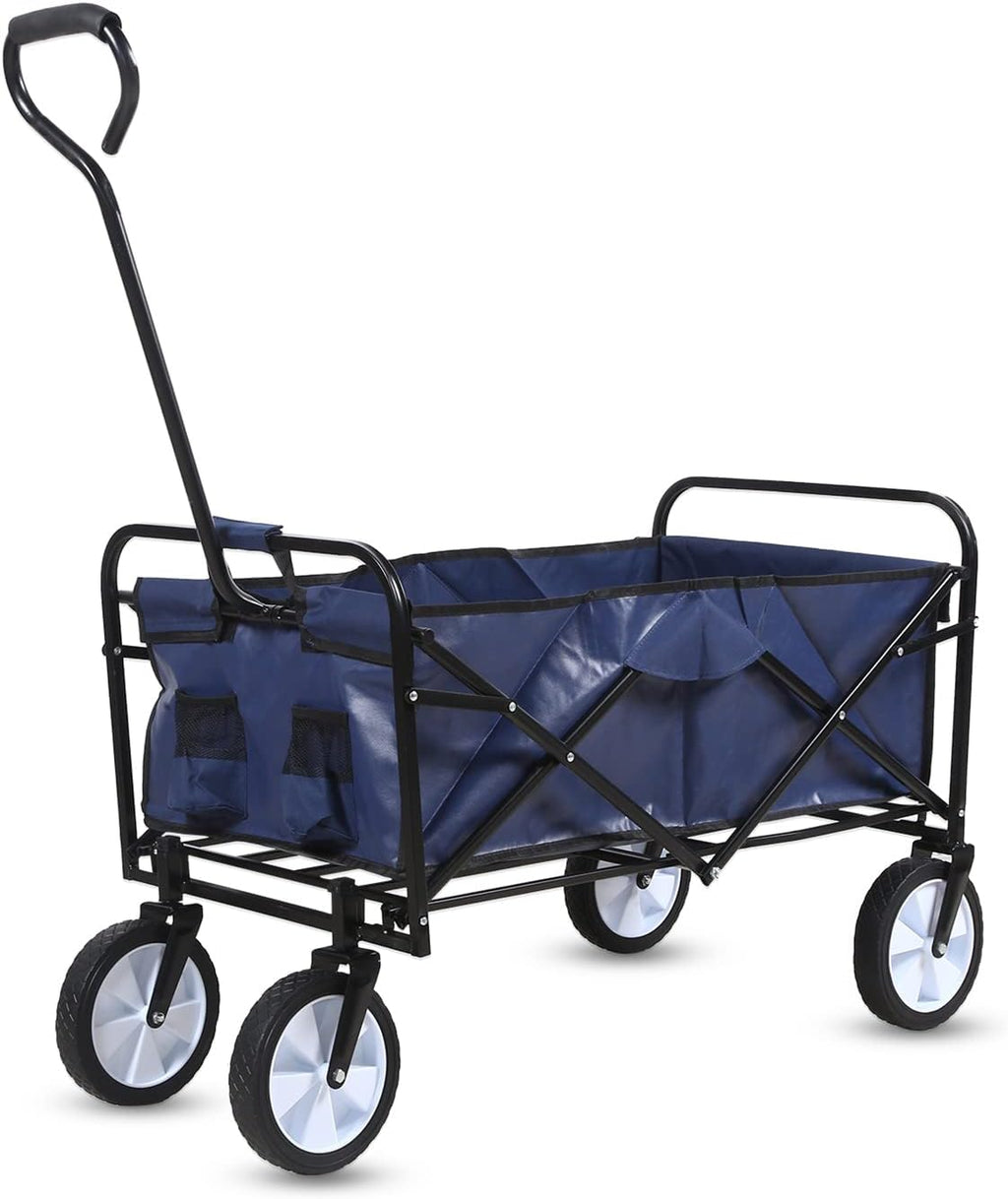 Heavy Duty Folding Portable Hand Cart with Canopy and 8'' Wheels Y804440