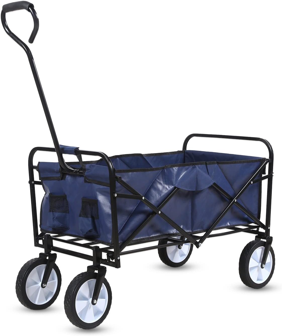 Heavy Duty Folding Portable Hand Cart with Canopy and 8'' Wheels Y804440