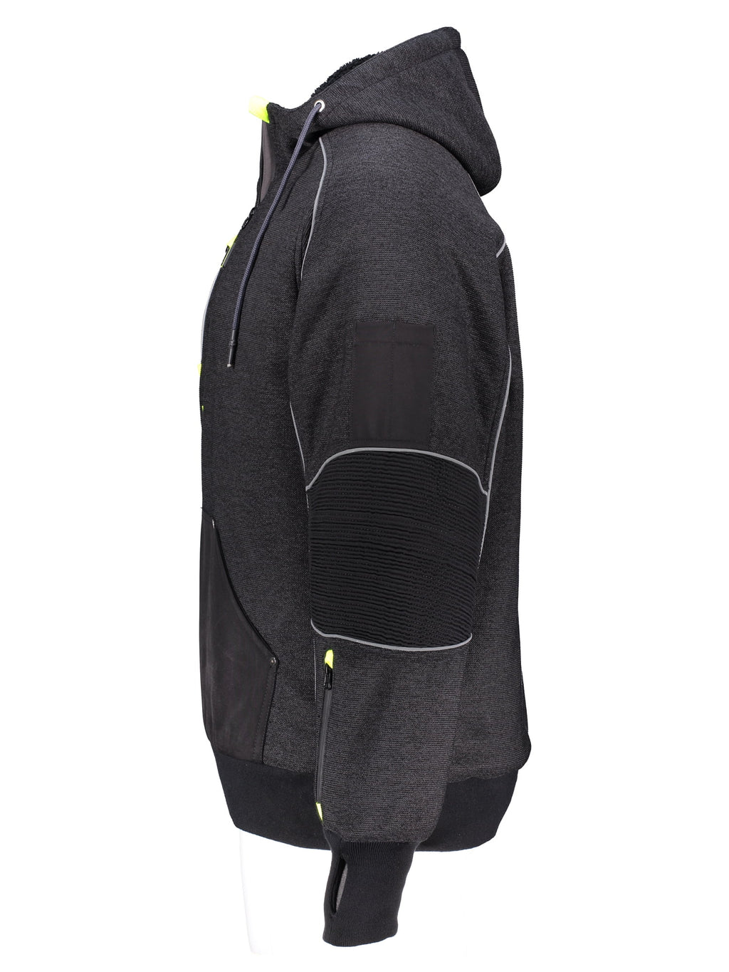 Black Reflective Insulated Hoodie X56738