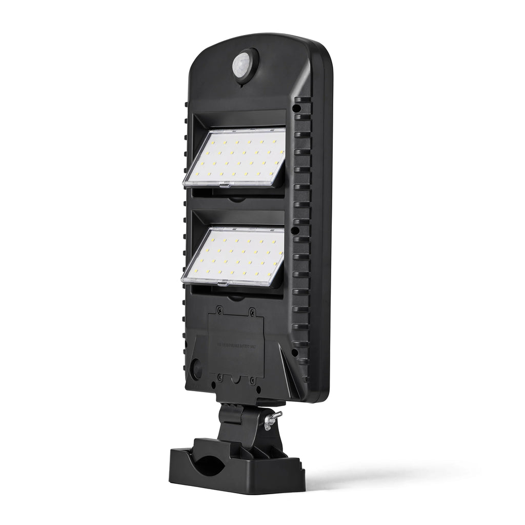 Solar Powered Motion Street and Area Light, Black, 120° Beam Angle J180