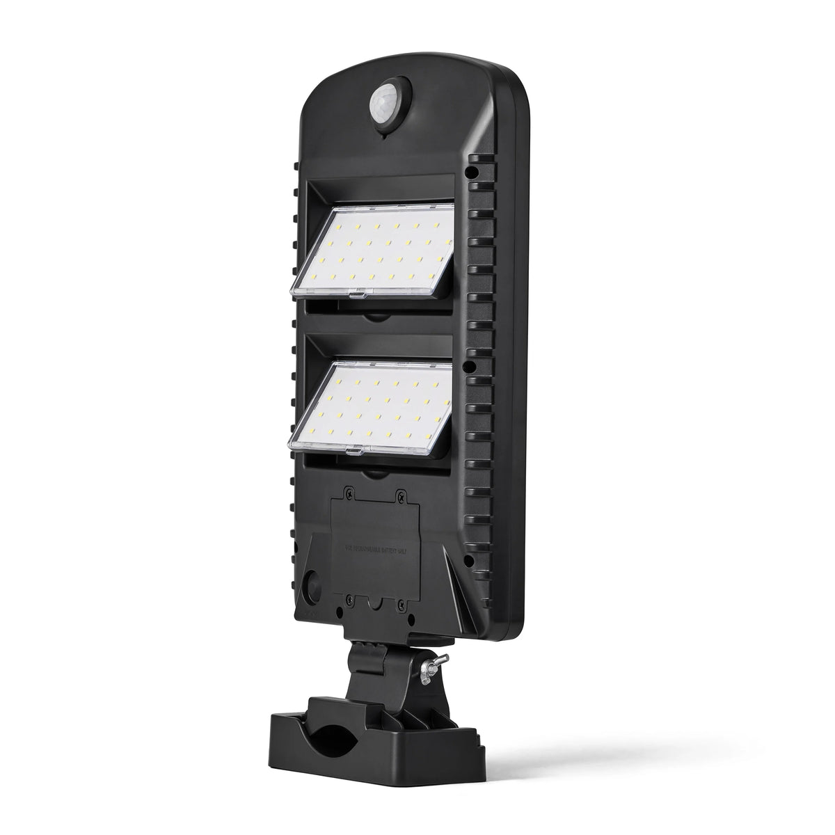 Solar Powered Motion Street and Area Light, Black, 120° Beam Angle J180
