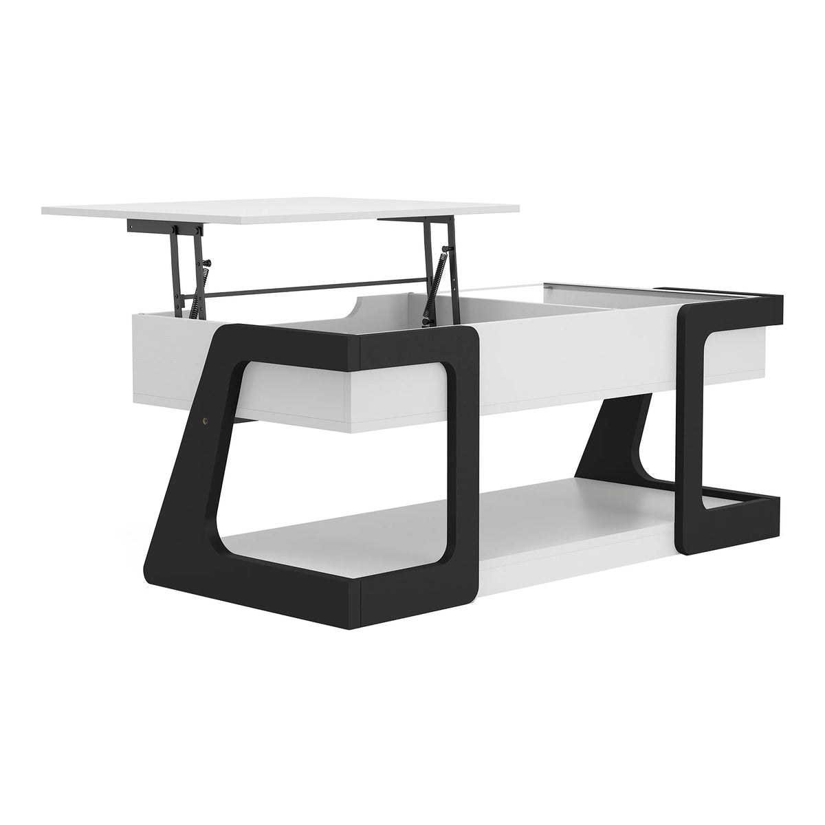 White Lift Top Wood Coffee Table L6114