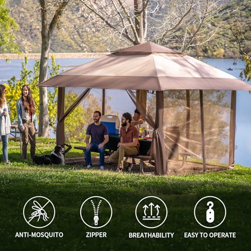 10 x 10 Pop Up Canopy Mosquito Net Sidewall with Zipper 4 Packs Blue Q5349