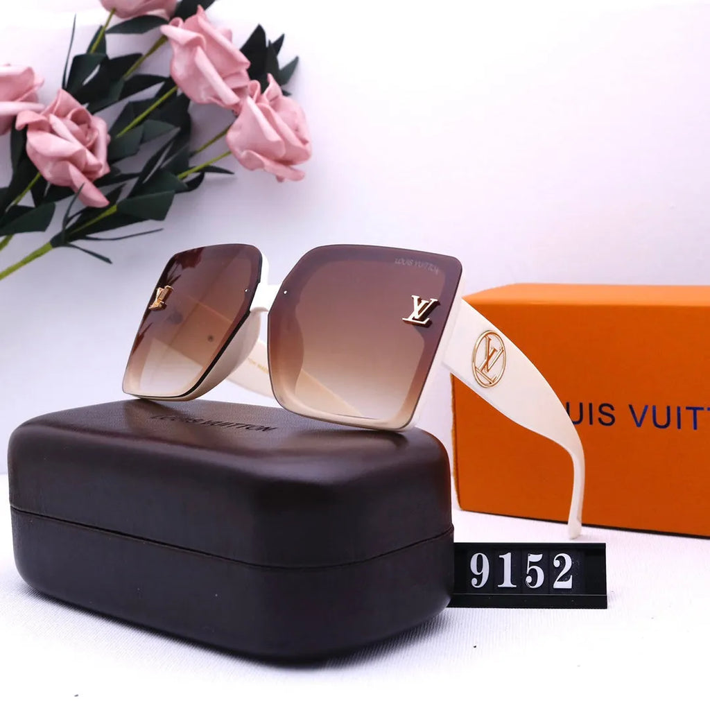 Printed Round Letter Polarized Sunglasses C3722