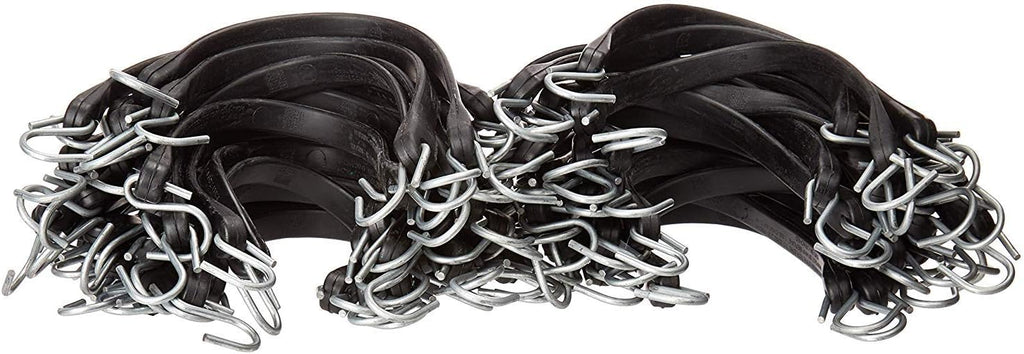 Pack of 50 41 inch Rubber Bungee Cords with Metal S Hooks L8720