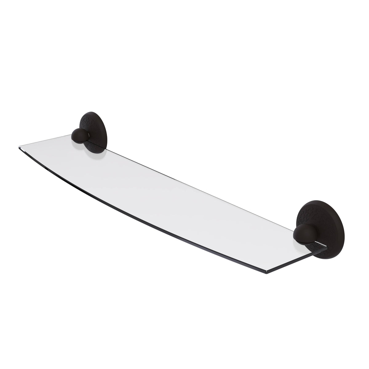 24 inch Glass Shelf, Antique Brass U83378