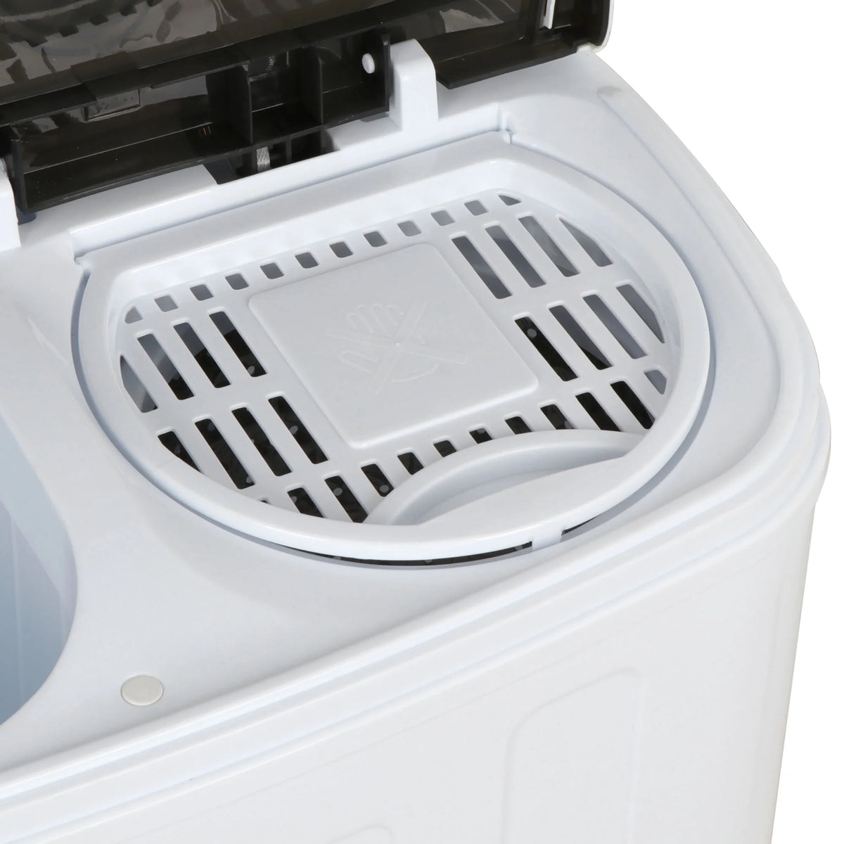 Twin Tub Portable Compact Wash Machine 13lbs Semi-Automatic White X88047