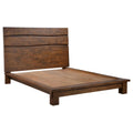 Queen Platform Bed in Dark Brown H80697