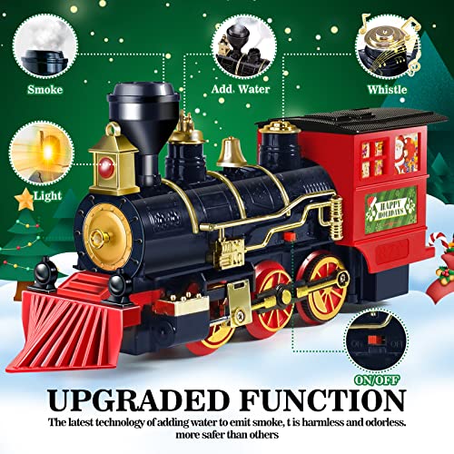 Christmas Train Set with Steam Light & Sound G74988