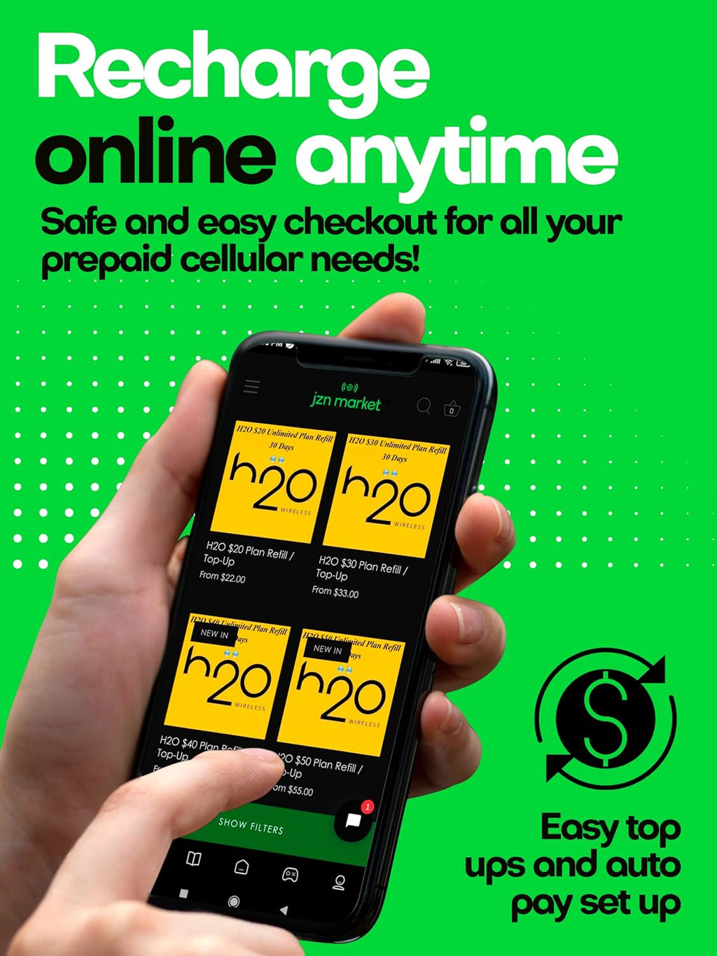 H2O Wireless SIM Card $30 Plan Preloaded Triple-Cut SIM with Unlimited Data and 6GB High-Speed 4G LTE/5G Data Coverage (120-Day Plan) I936