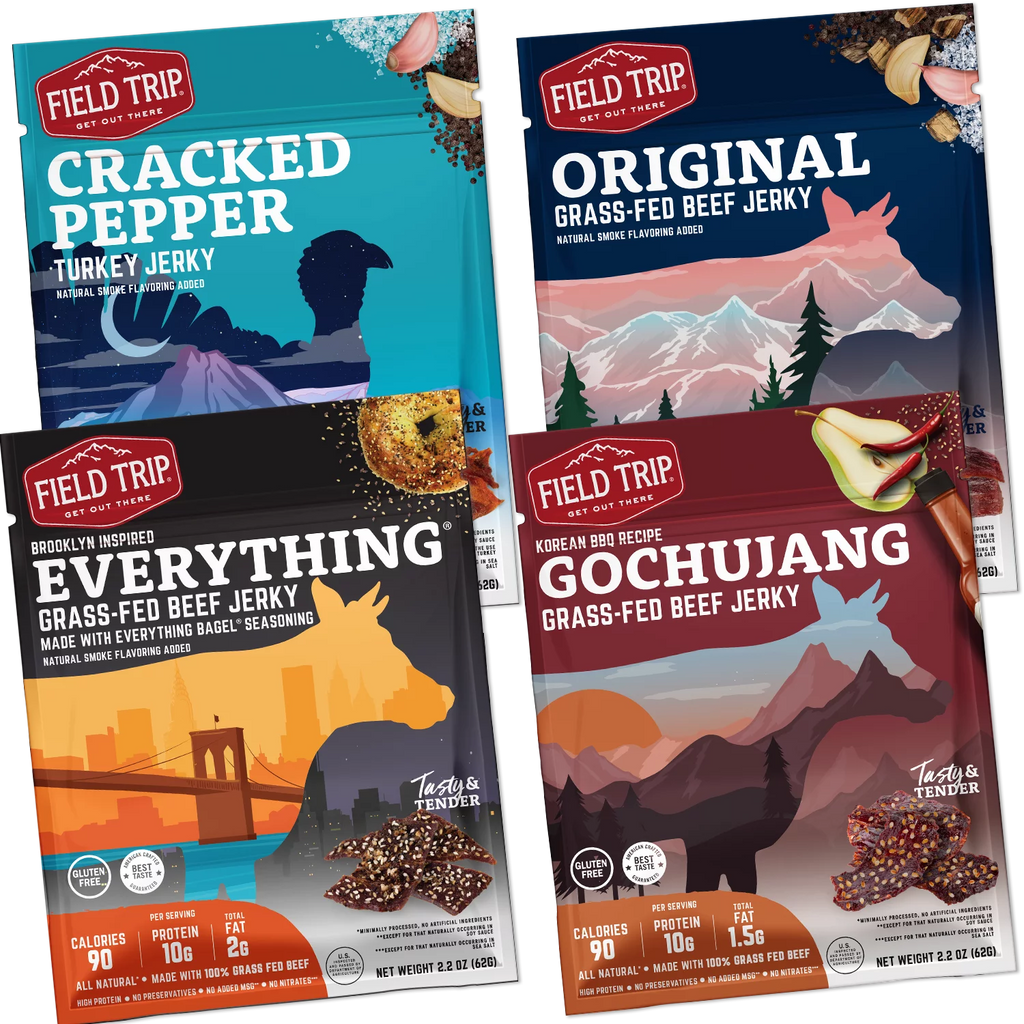 Mixed Flavors Jerky 2.2oz 4pk P678