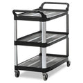 Black 3-Shelf Utility Cart S233